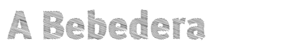 A Bebedera font preview